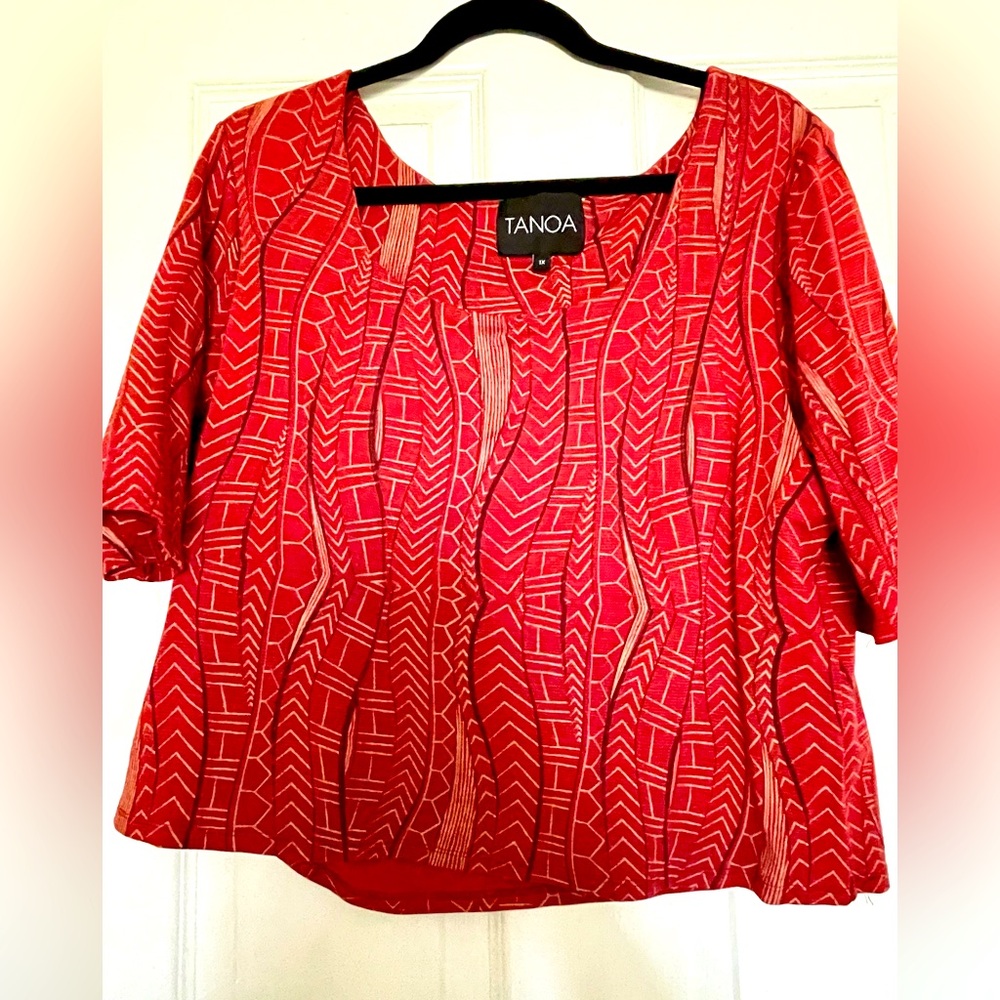 Tanoa Quarter Sleeve Blouse size 1X